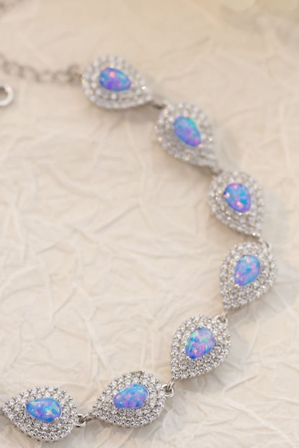 925 Sterling Silver Opal Bracelet - Women’s Jewelry - Bracelets - 2 - 2024