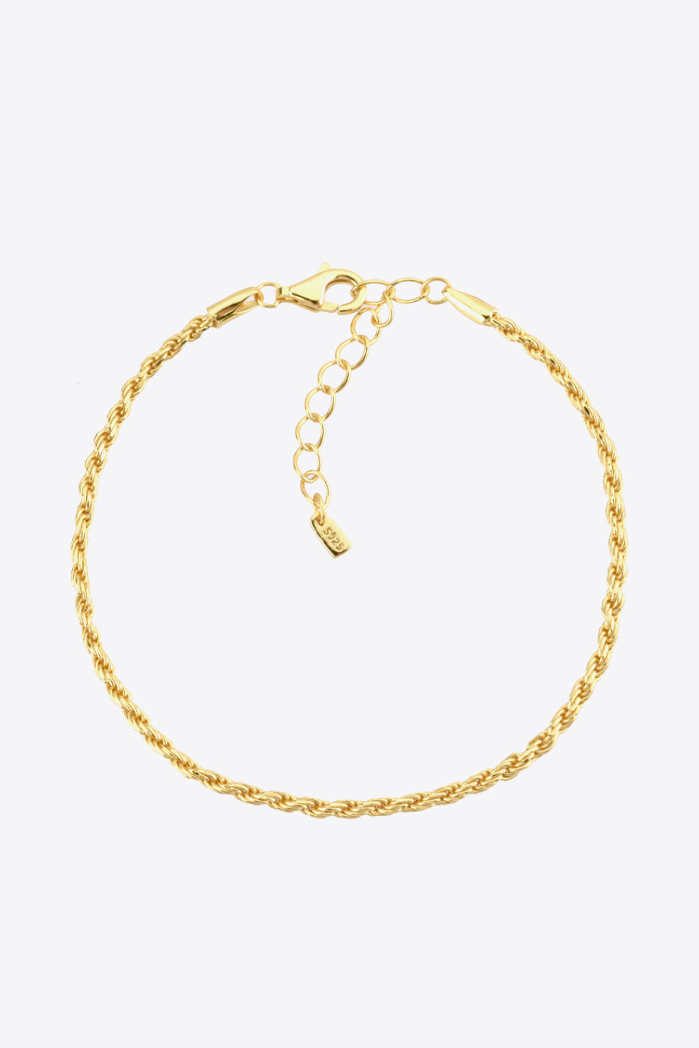 925 Sterling Silver Twisted Bracelet - Gold / One Size - Women’s Jewelry - Bracelets - 4 - 2024