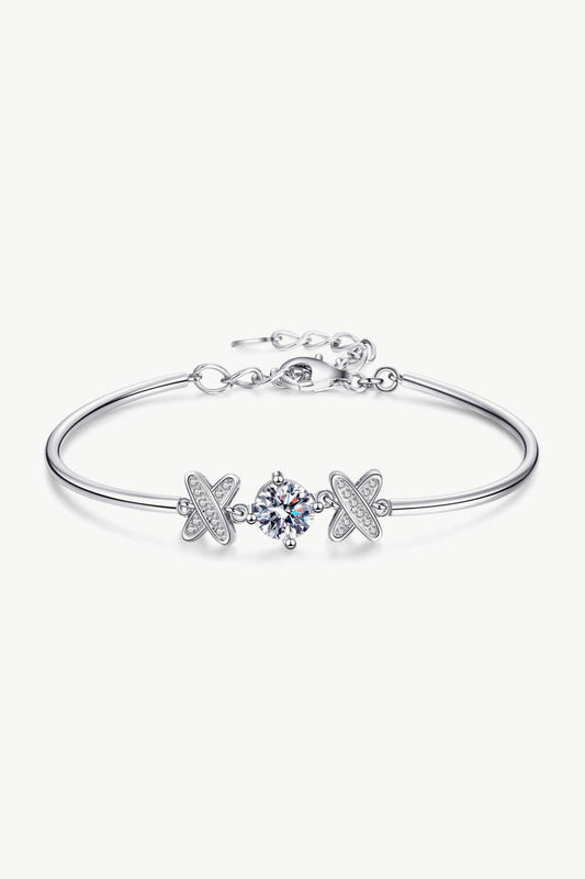 Adored Happy State of Mind 1 Carat Moissanite Bracelet - Silver / One Size - Women’s Jewelry - Bracelets - 2 - 2024