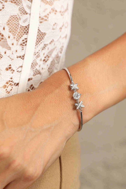 Adored Happy State of Mind 1 Carat Moissanite Bracelet - Silver / One Size - Women’s Jewelry - Bracelets - 1 - 2024