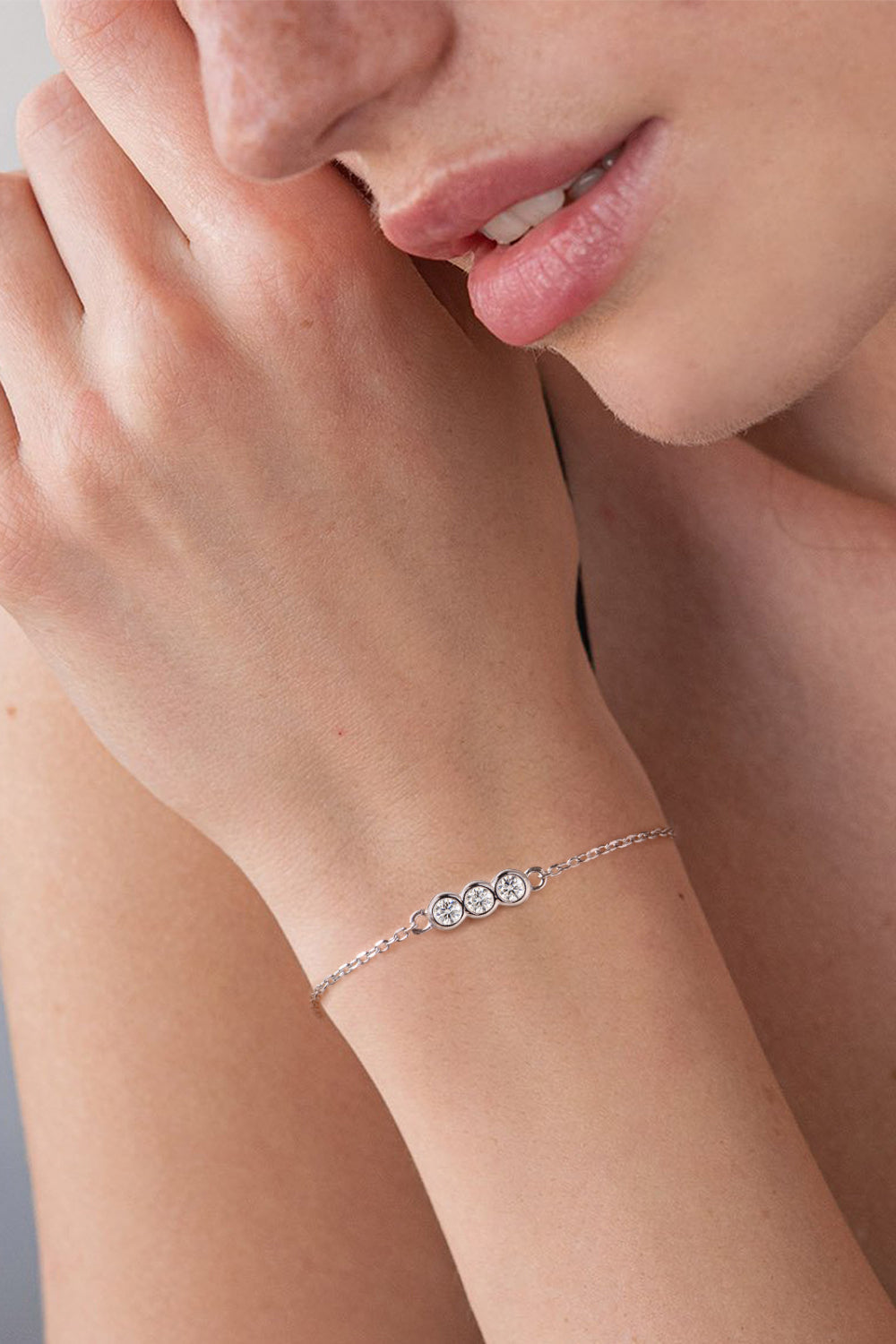 Adored Moissanite 925 Sterling Silver Bracelet - Silver / One Size - Women’s Jewelry - Bracelets - 2 - 2024