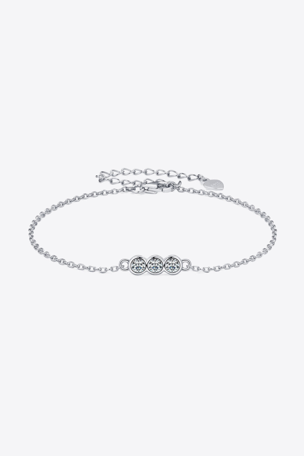 Adored Moissanite 925 Sterling Silver Bracelet - Silver / One Size - Women’s Jewelry - Bracelets - 3 - 2024