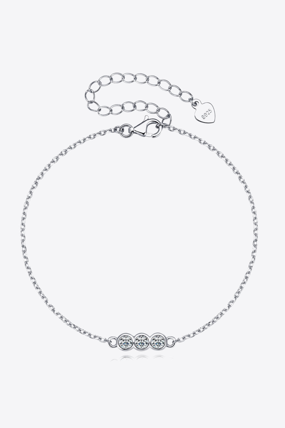 Adored Moissanite 925 Sterling Silver Bracelet - Silver / One Size - Women’s Jewelry - Bracelets - 5 - 2024