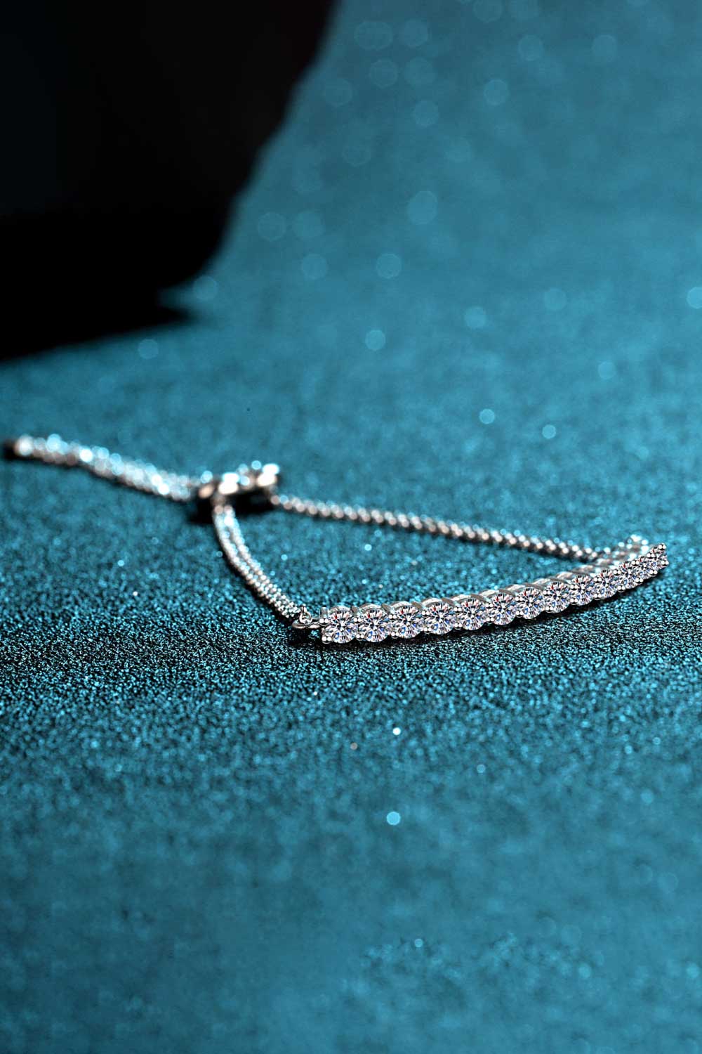 Adored Moissanite Sterling Silver Bracelet - Silver / One Size - Women’s Jewelry - Bracelets - 7 - 2024