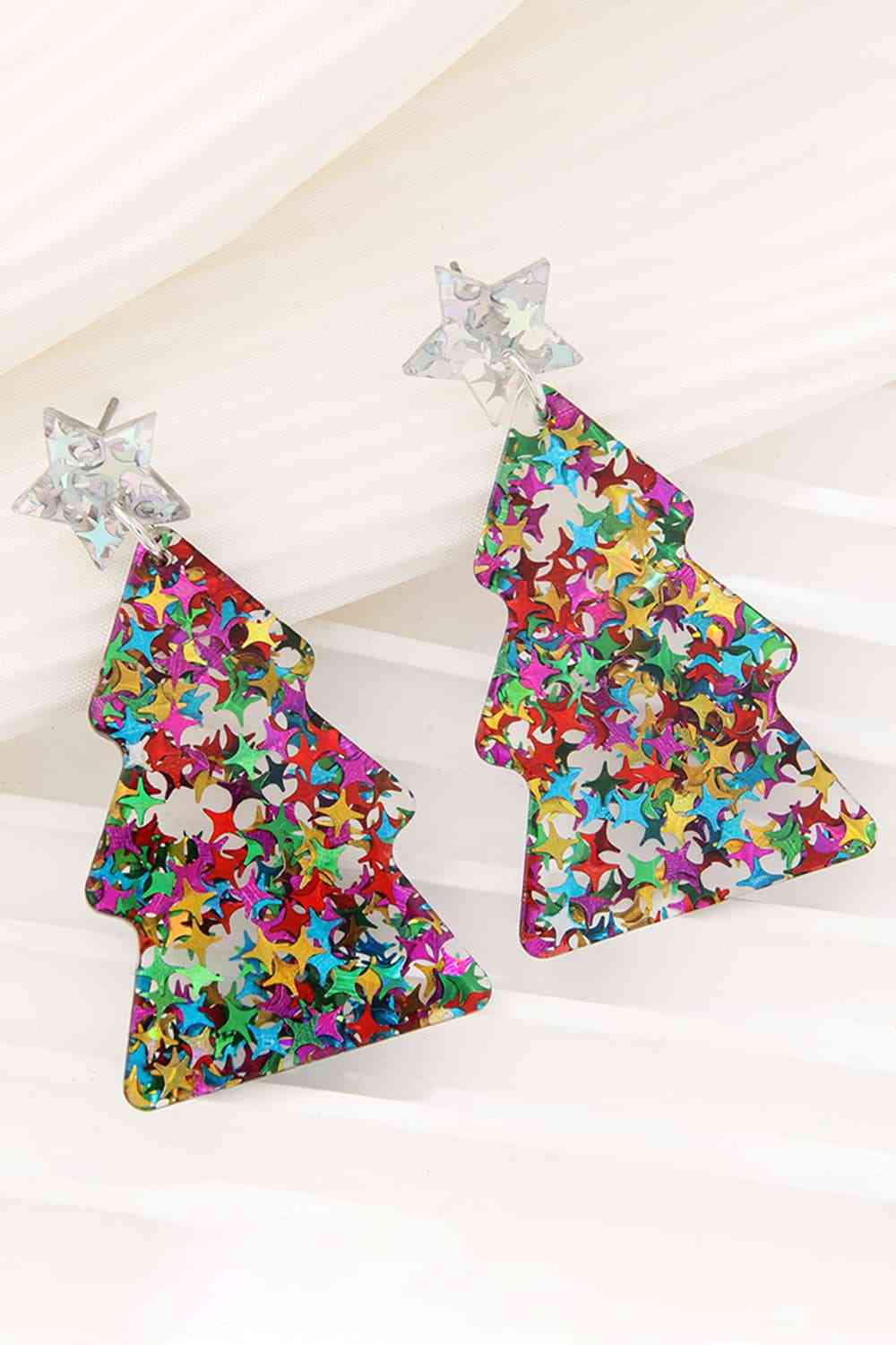 Christmas Tree Acrylic Earrings - Women’s Jewelry - Earrings - 3 - 2024