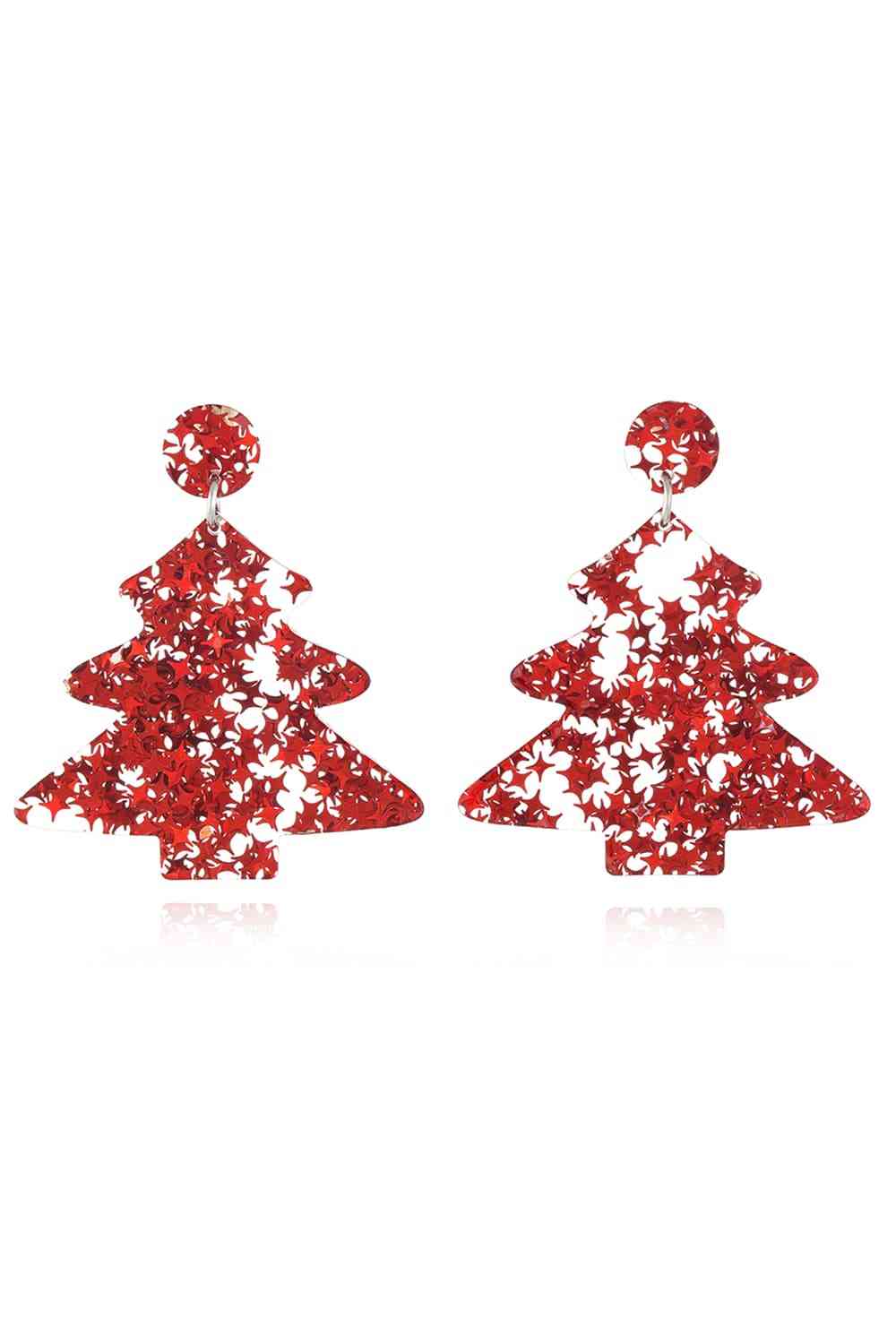 Christmas Tree Acrylic Earrings - Red/Style B / One Size - Women’s Jewelry - Earrings - 13 - 2024