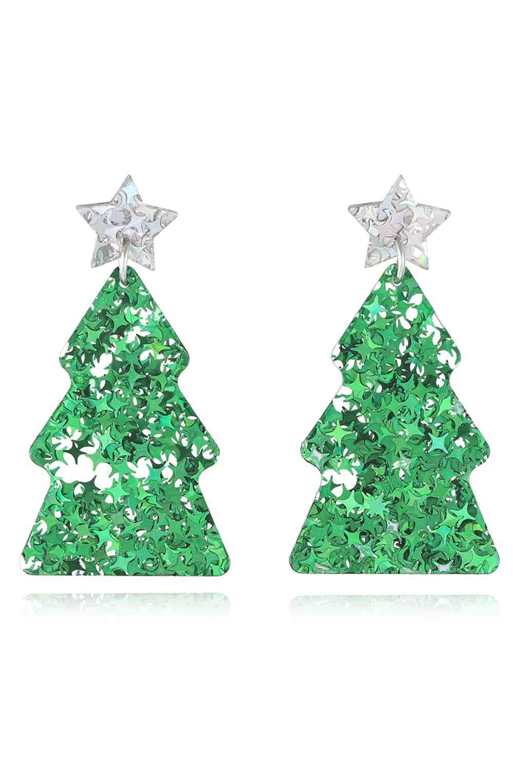 Christmas Tree Acrylic Earrings - Green/Style A / One Size - Women’s Jewelry - Earrings - 10 - 2024