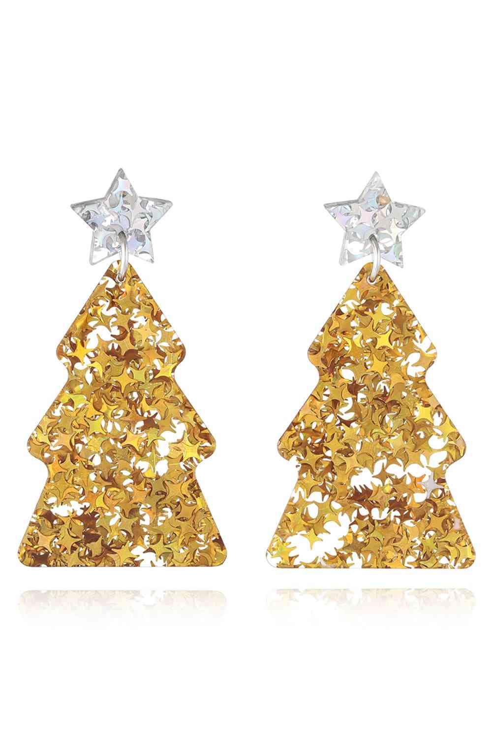 Christmas Tree Acrylic Earrings - Gold/Style A / One Size - Women’s Jewelry - Earrings - 18 - 2024