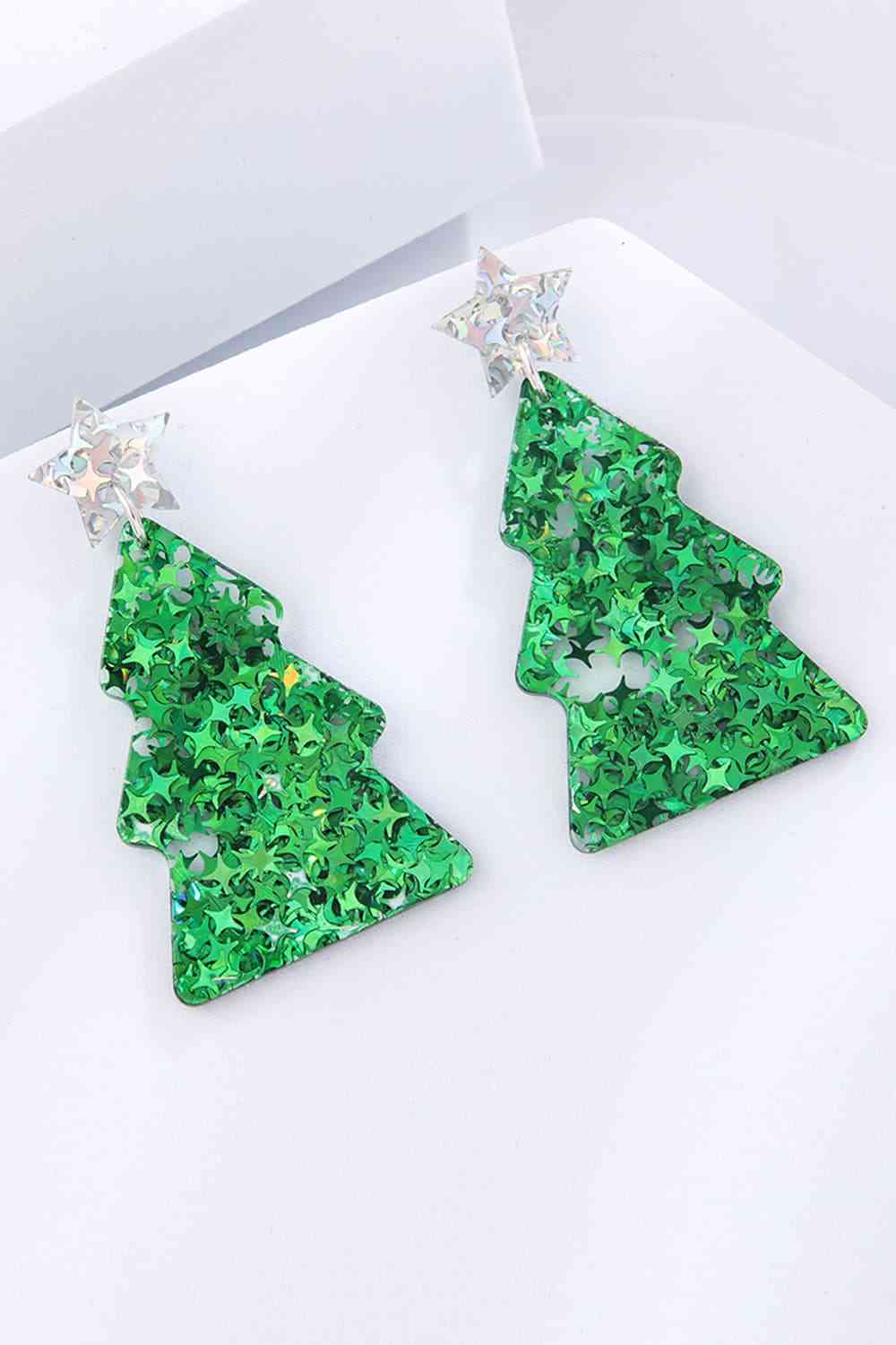 Christmas Tree Acrylic Earrings - Women’s Jewelry - Earrings - 11 - 2024