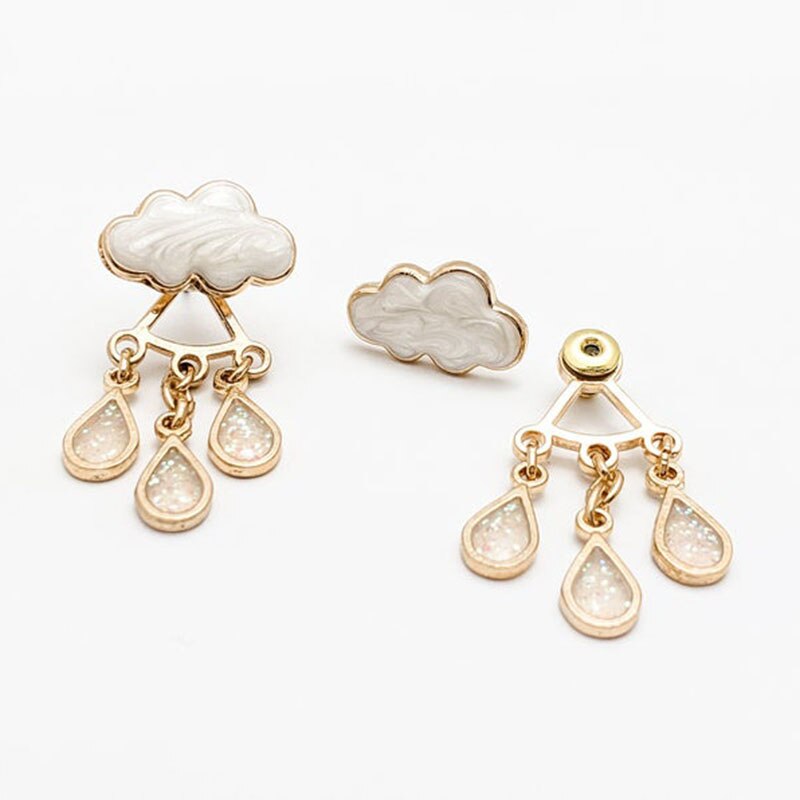 Cute Cloud Rain Drop Earrings - Women’s Jewelry - Shirts & Tops - 5 - 2024