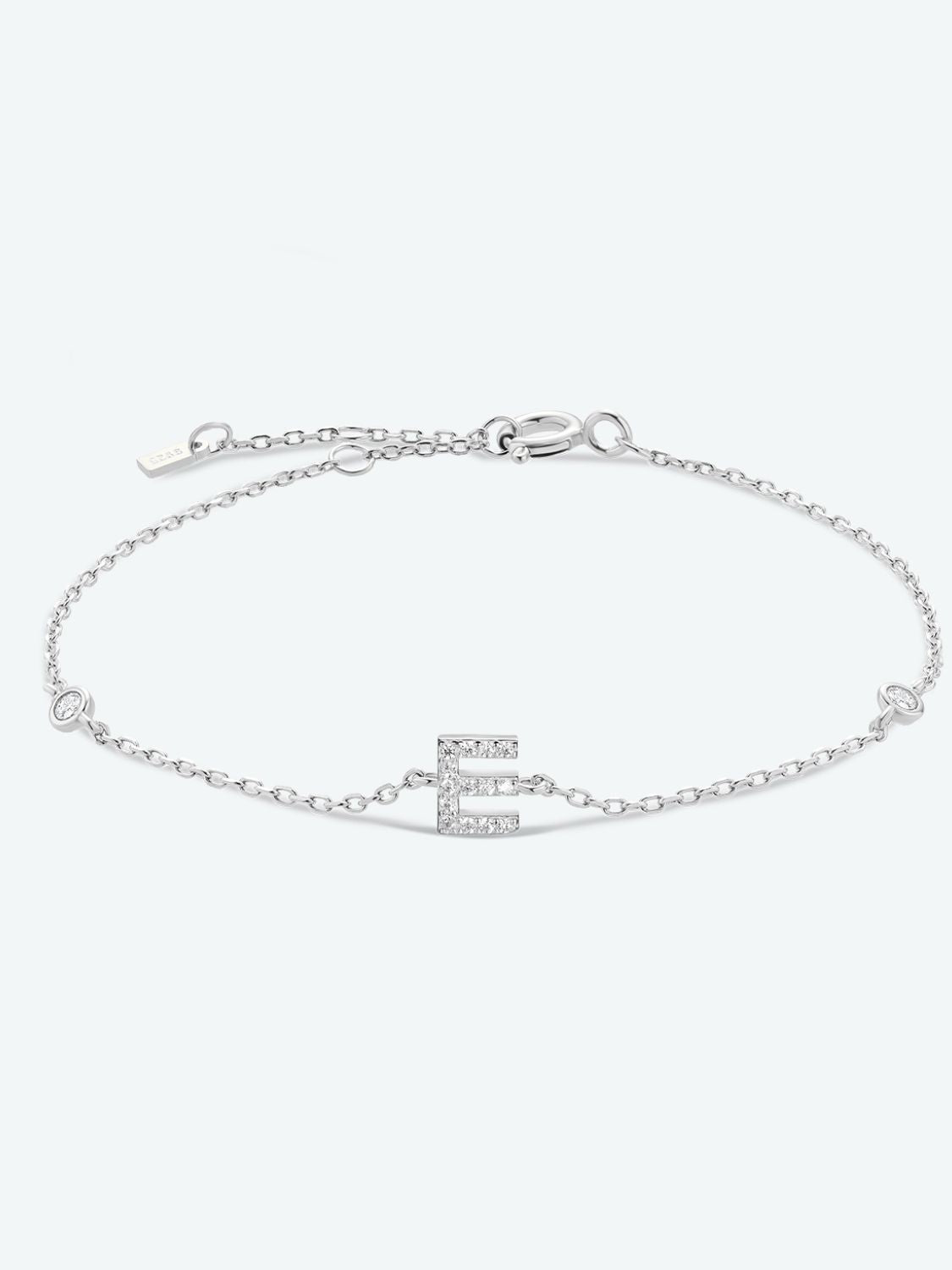 A To F Zircon 925 Sterling Silver Bracelet - E-Silver / One Size - Women’s Jewelry - Bracelets - 28 - 2024