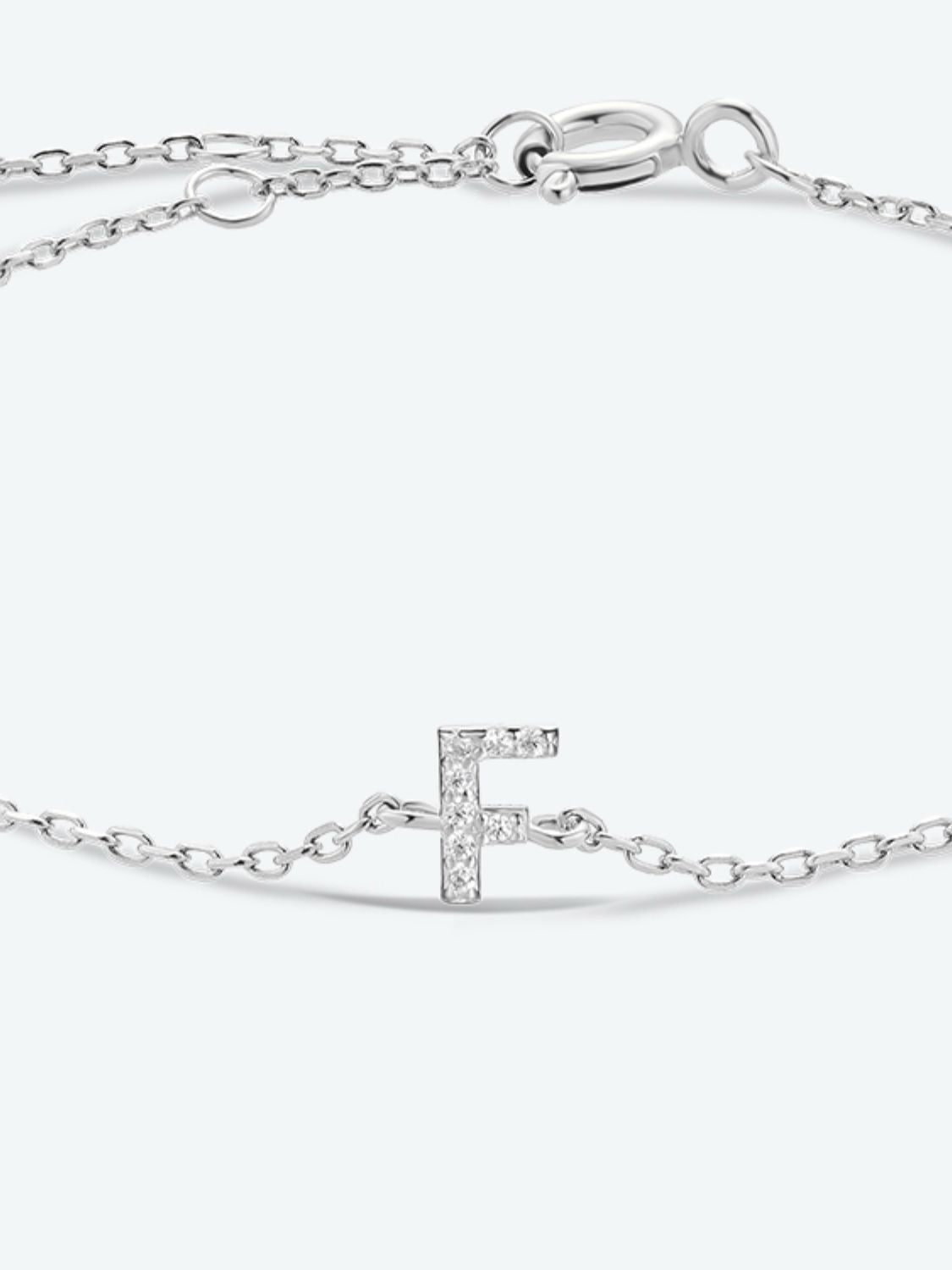 A To F Zircon 925 Sterling Silver Bracelet - Women’s Jewelry - Bracelets - 36 - 2024