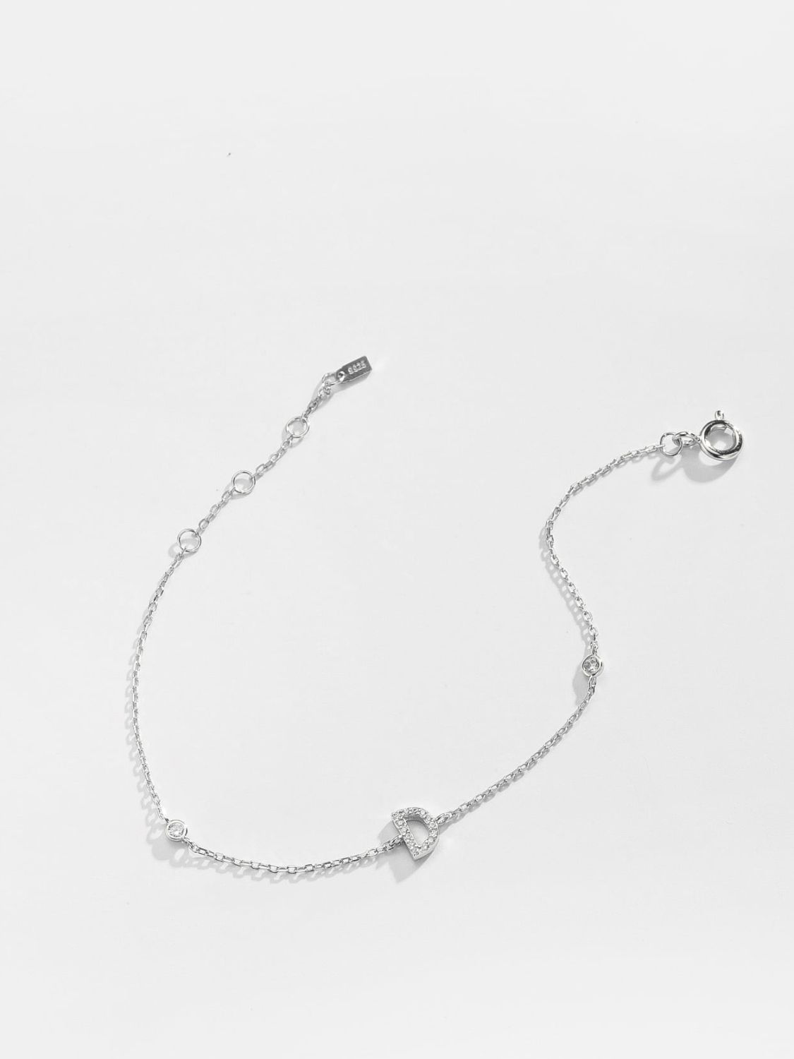 A To F Zircon 925 Sterling Silver Bracelet - Women’s Jewelry - Bracelets - 24 - 2024