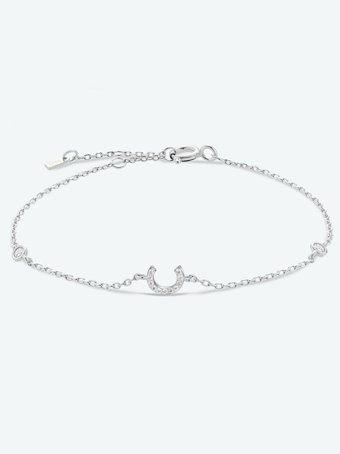 A To F Zircon 925 Sterling Silver Bracelet - C-Silver / One Size - Women’s Jewelry - Bracelets - 16 - 2024