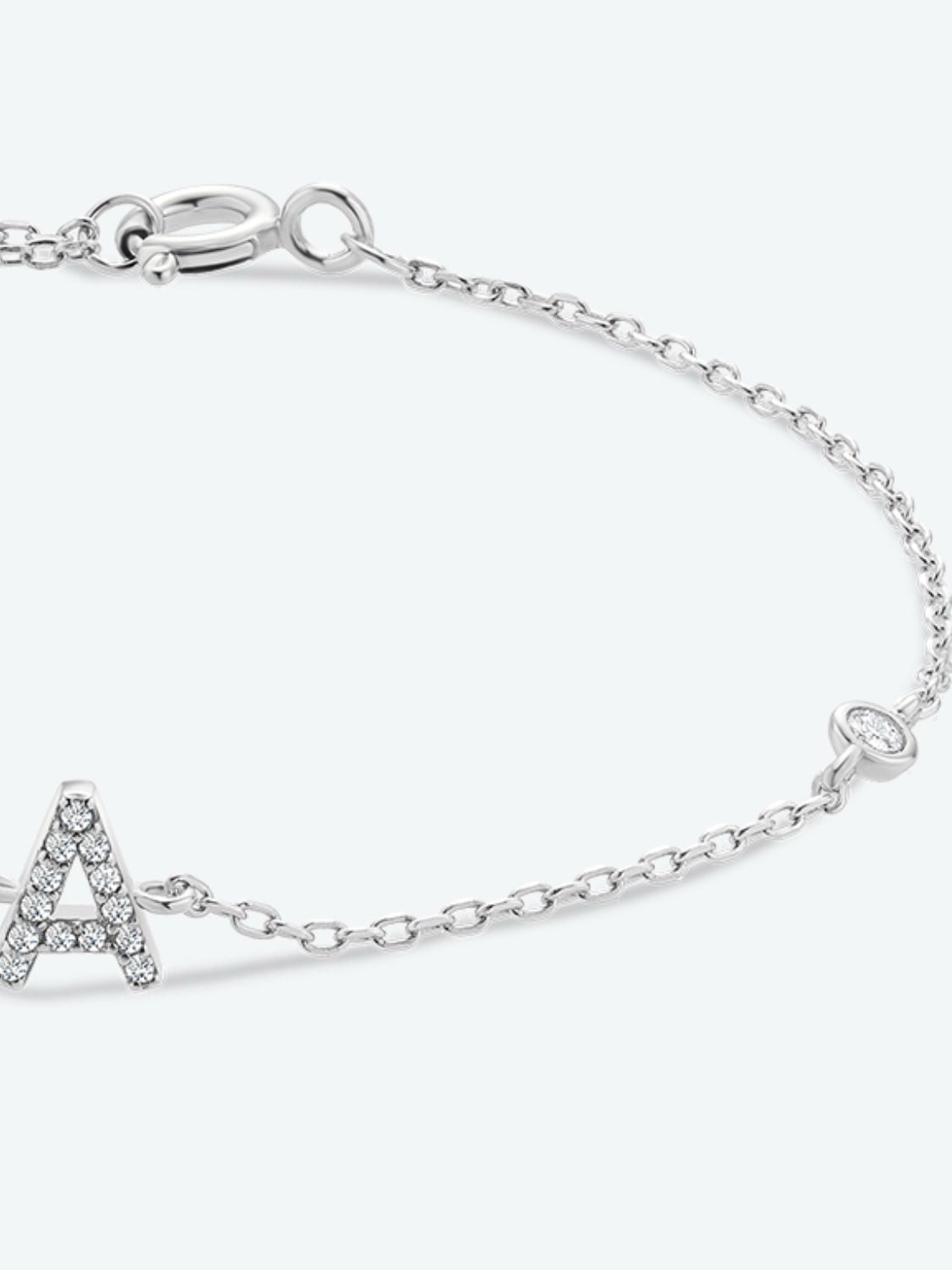 A To F Zircon 925 Sterling Silver Bracelet - Women’s Jewelry - Bracelets - 6 - 2024