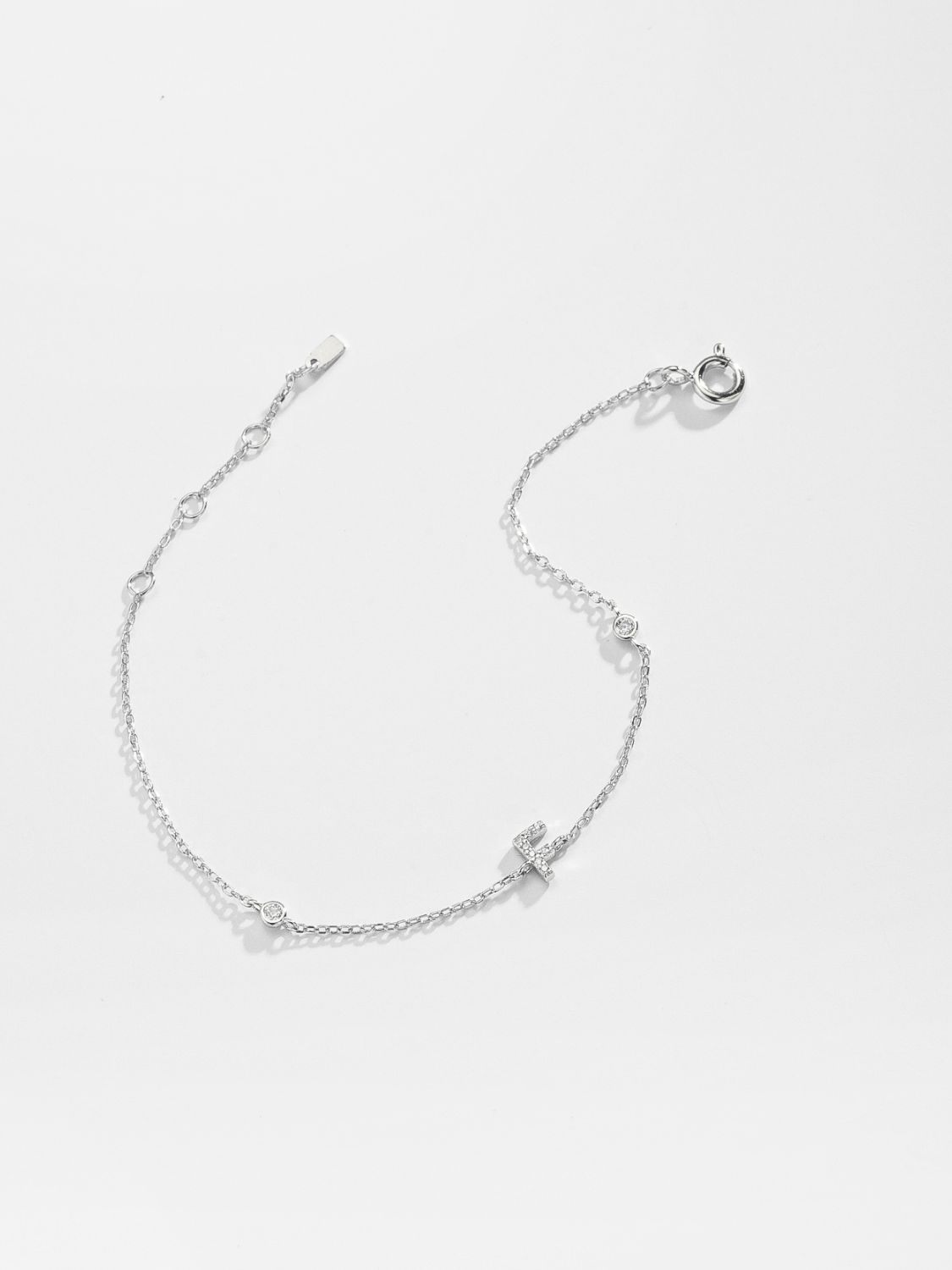 A To F Zircon 925 Sterling Silver Bracelet - Women’s Jewelry - Bracelets - 35 - 2024