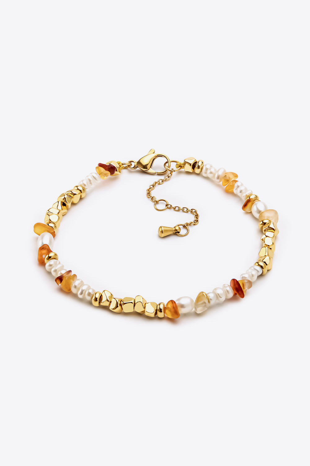 Freshwater Pearl Zinc Alloy Bracelet - Gold / One Size - Women’s Jewelry - Bracelets - 1 - 2024