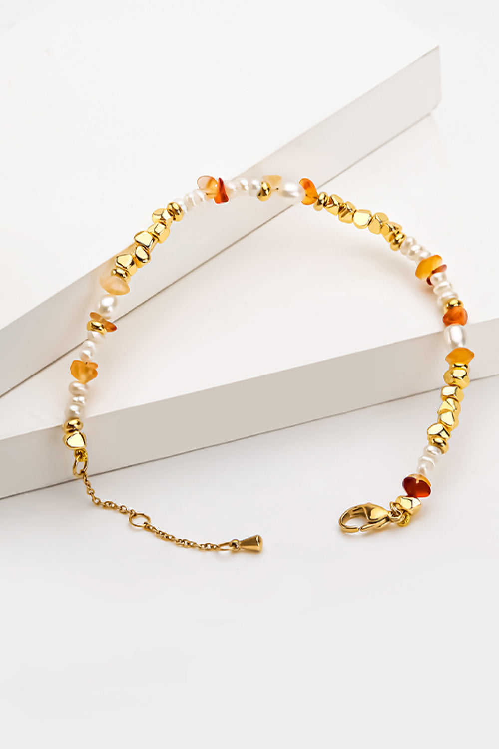 Freshwater Pearl Zinc Alloy Bracelet - Gold / One Size - Women’s Jewelry - Bracelets - 2 - 2024