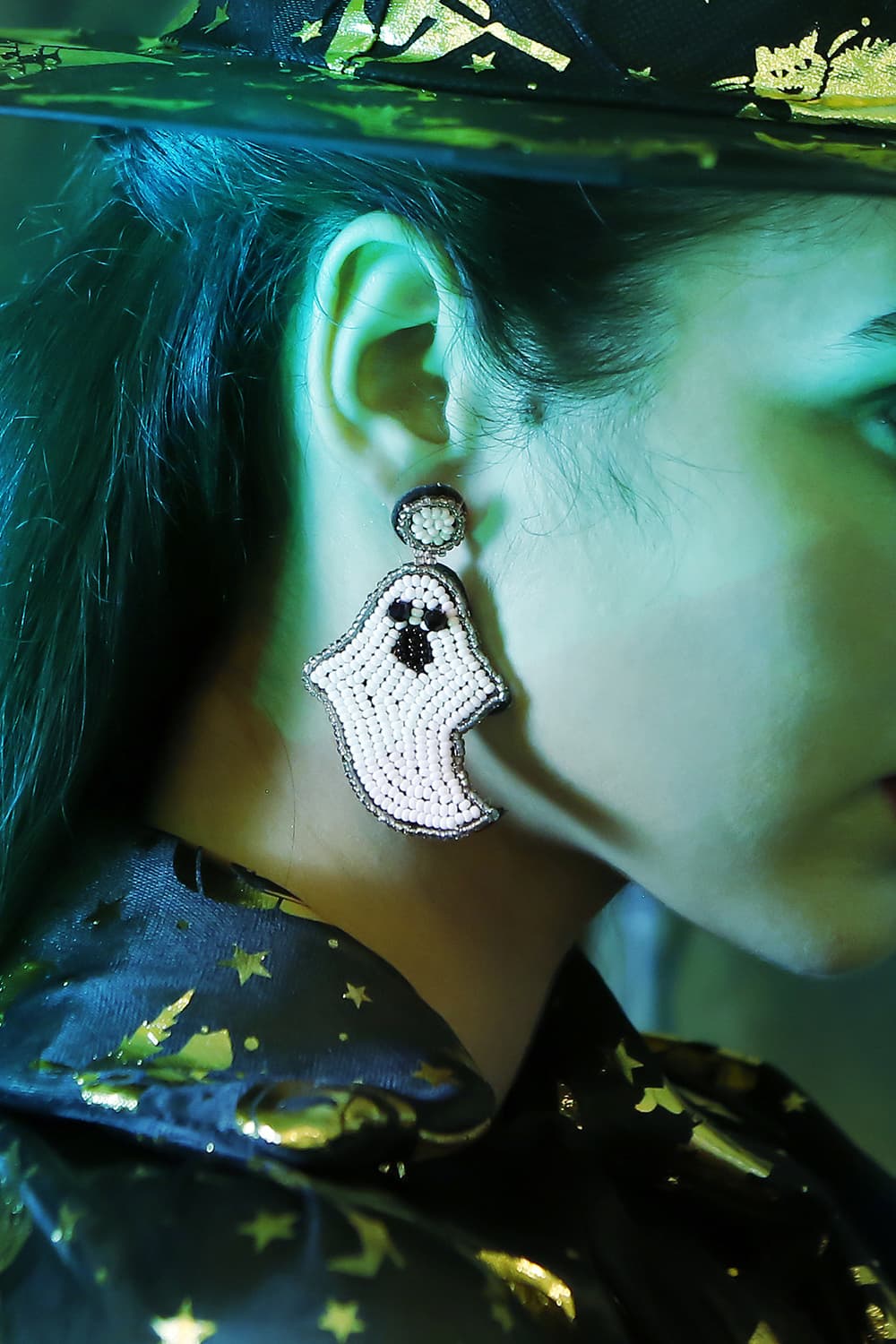 Ghost Shape Beaded Dangle Earrings - Women’s Jewelry - Earrings - 5 - 2024