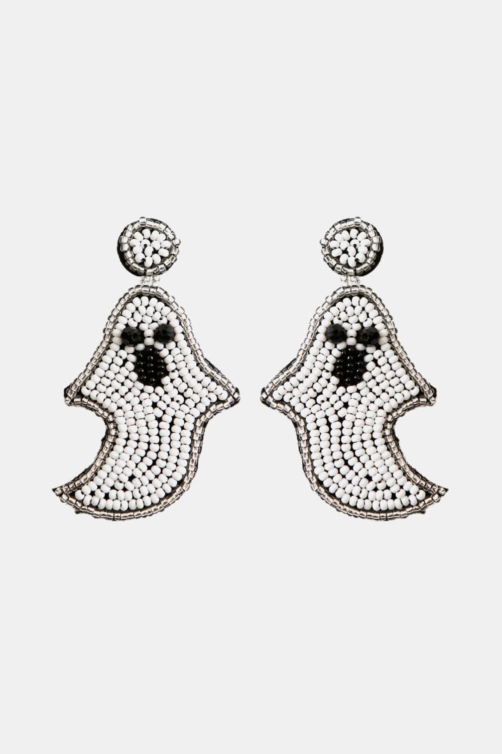 Ghost Shape Beaded Dangle Earrings - White / One Size - Women’s Jewelry - Earrings - 4 - 2024