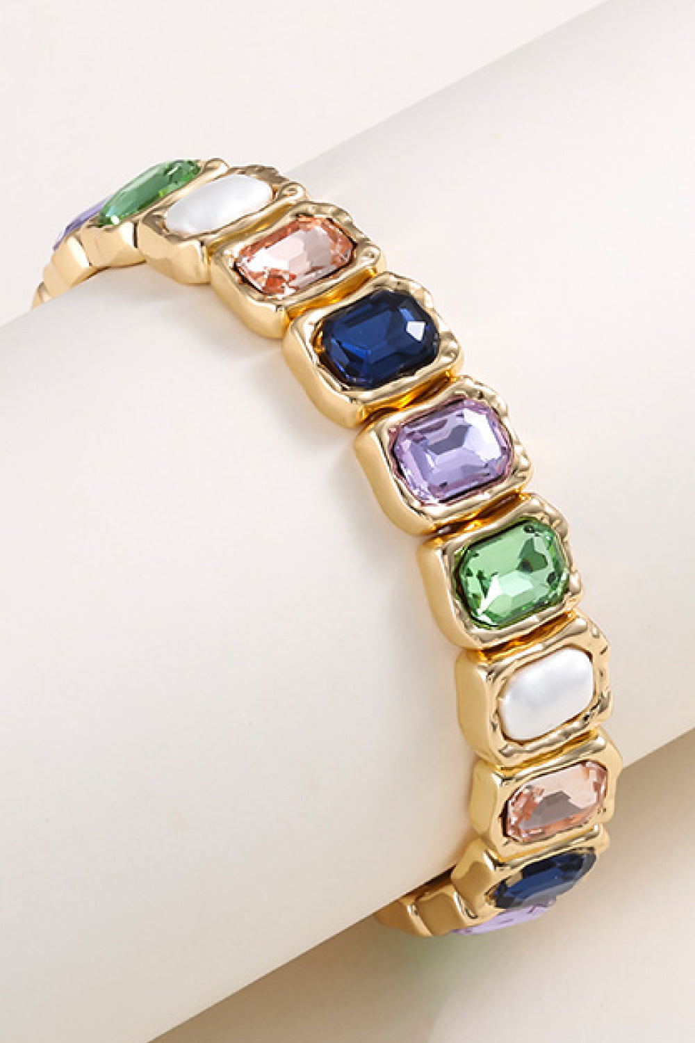 Glass Stone Alloy Bracelet - Women’s Jewelry - Bracelets - 4 - 2024