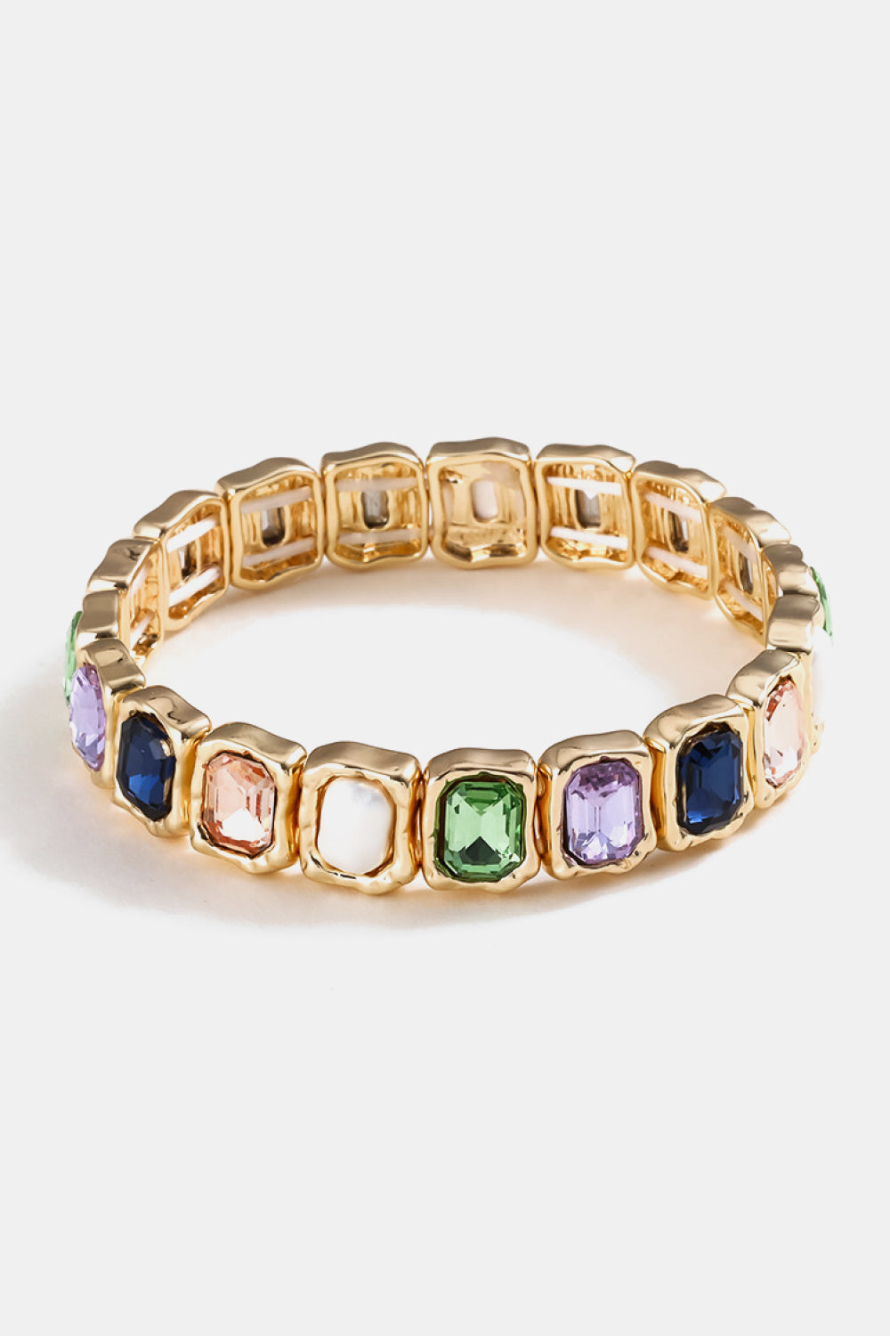 Glass Stone Alloy Bracelet - Women’s Jewelry - Bracelets - 3 - 2024