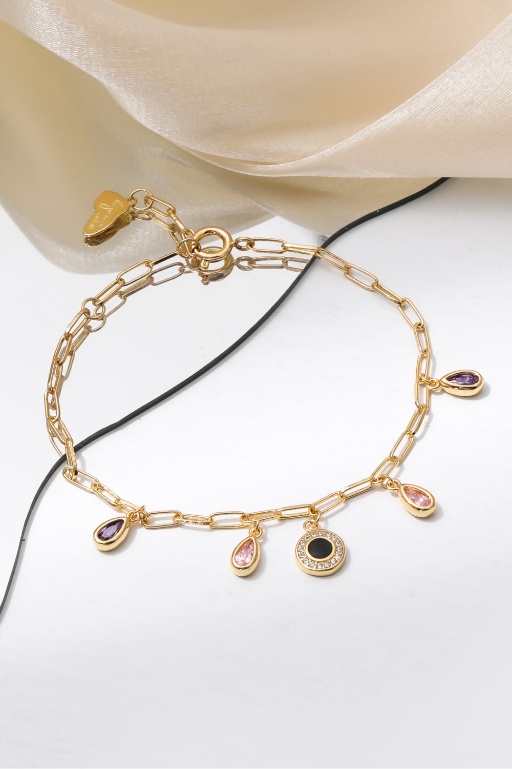 Graceful Stardom Multi-Charm Bracelet - Gold / One Size - Women’s Jewelry - Bracelets - 4 - 2024
