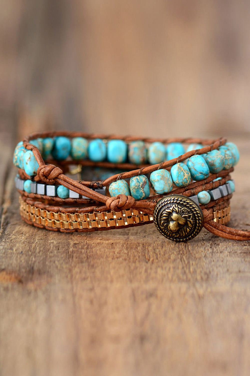 Handmade Natural Stone Copper Bracelet - Women’s Jewelry - Bracelets - 5 - 2024