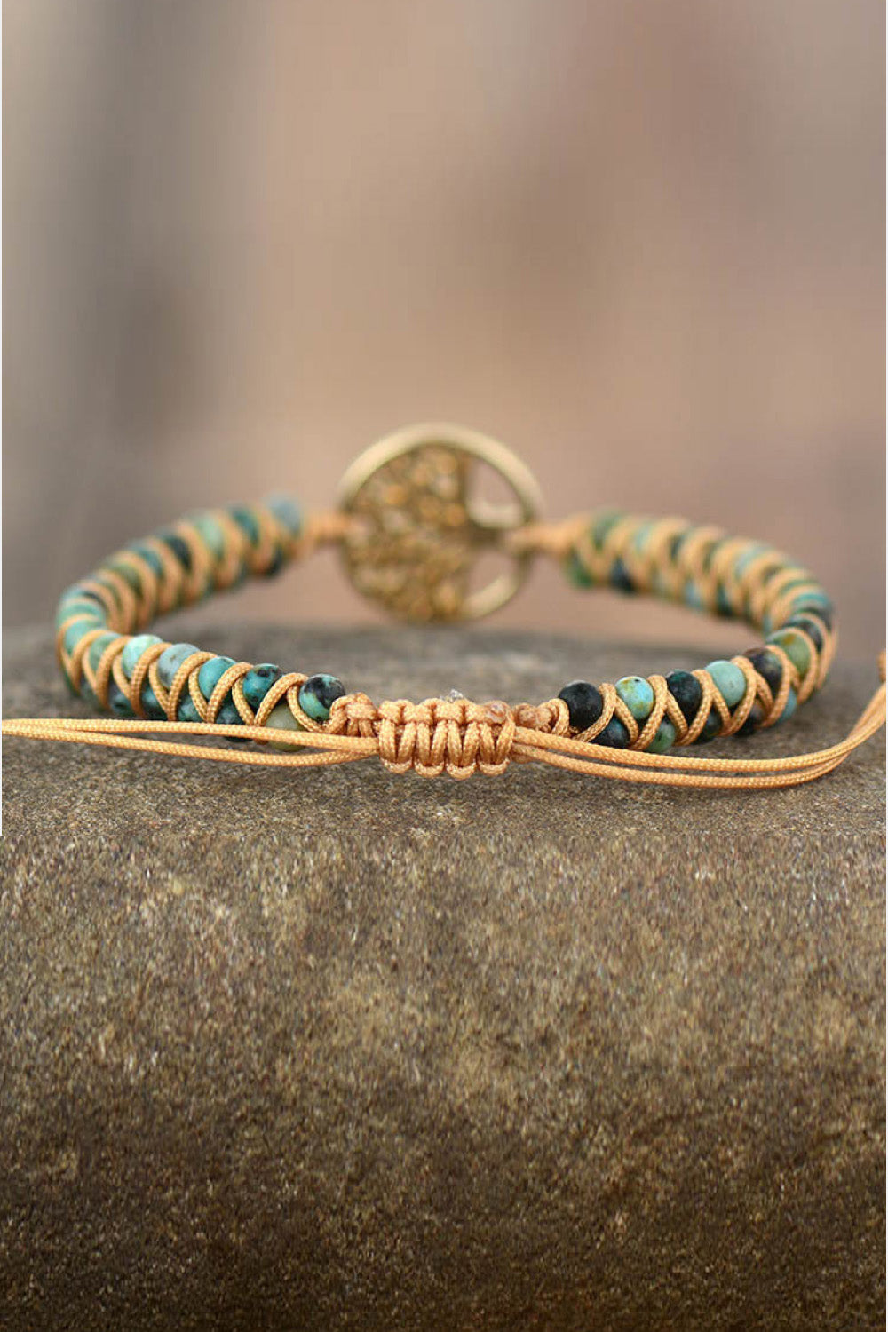 Handmade Tree Shape Beaded Copper Bracelet - Gold / One Size - Women’s Jewelry - Bracelets - 4 - 2024