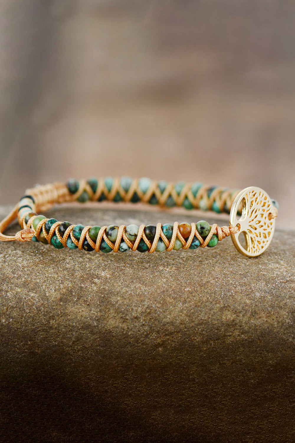 Handmade Tree Shape Beaded Copper Bracelet - Gold / One Size - Women’s Jewelry - Bracelets - 3 - 2024