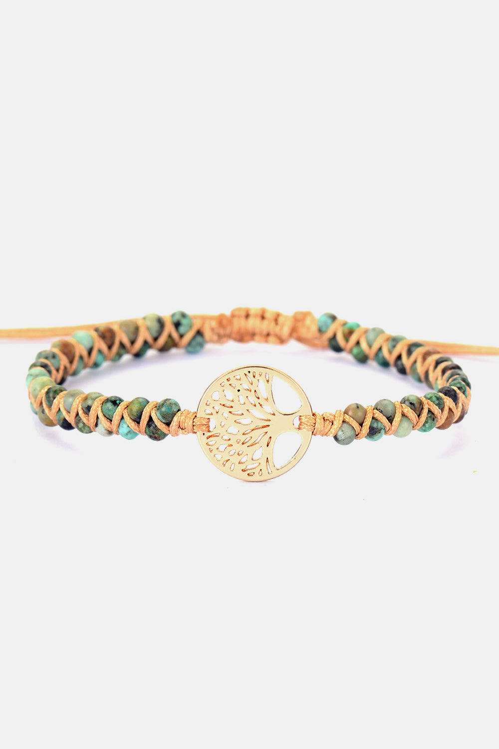 Handmade Tree Shape Beaded Copper Bracelet - Gold / One Size - Women’s Jewelry - Bracelets - 5 - 2024