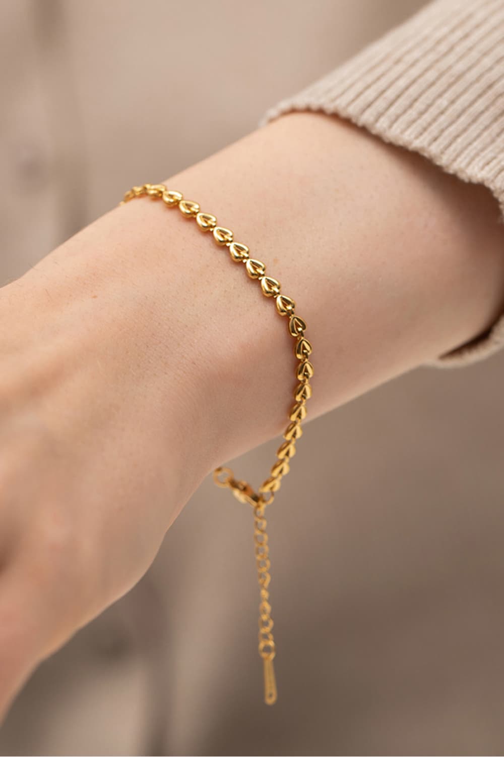 Heart Chain Lobster Clasp Bracelet - Gold / One Size - Women’s Jewelry - Bracelets - 3 - 2024