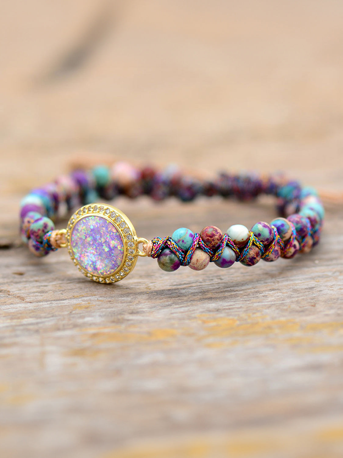 Imperial Jasper Beaded Bracelet - Multicolor / One Size - Women’s Jewelry - Bracelets - 3 - 2024