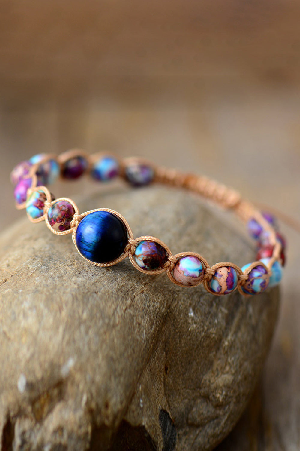 Imperial Jasper & Natural Stone Beaded Bracelet - Multicolor / One Size - Women’s Jewelry - Bracelets - 2 - 2024