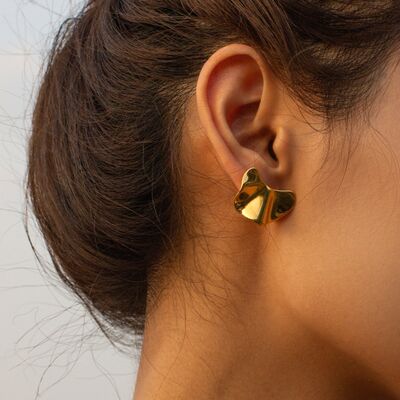 Irregular 18K Gold-Plated Earrings - Gold / One Size - Women’s Jewelry - Earrings - 1 - 2024