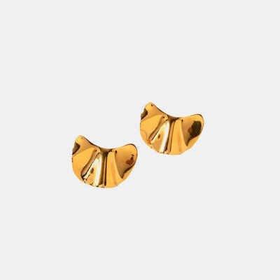 Irregular 18K Gold-Plated Earrings - Gold / One Size - Women’s Jewelry - Earrings - 2 - 2024