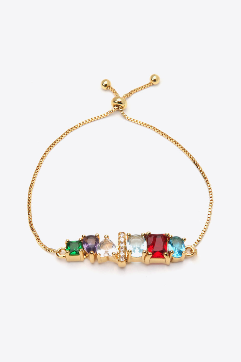 A to J Zircon Bracelet - I / One Size - Women’s Jewelry - Bracelets - 25 - 2024