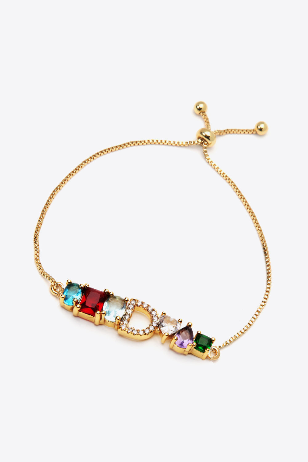A to J Zircon Bracelet - Women’s Jewelry - Bracelets - 11 - 2024
