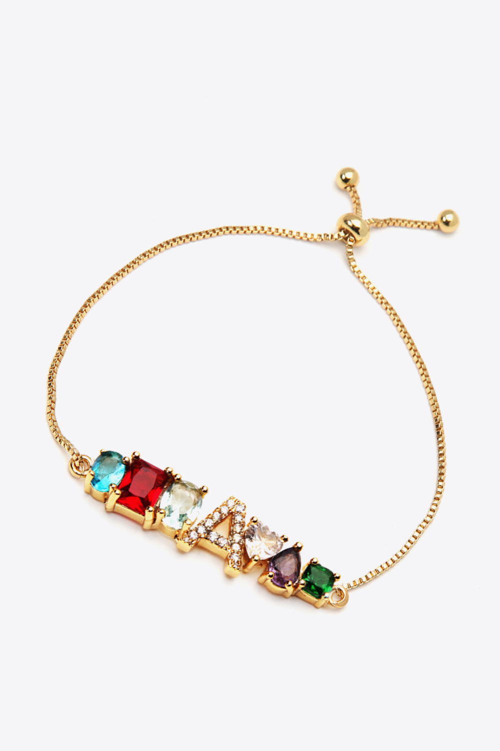 A to J Zircon Bracelet - Women’s Jewelry - Bracelets - 2 - 2024