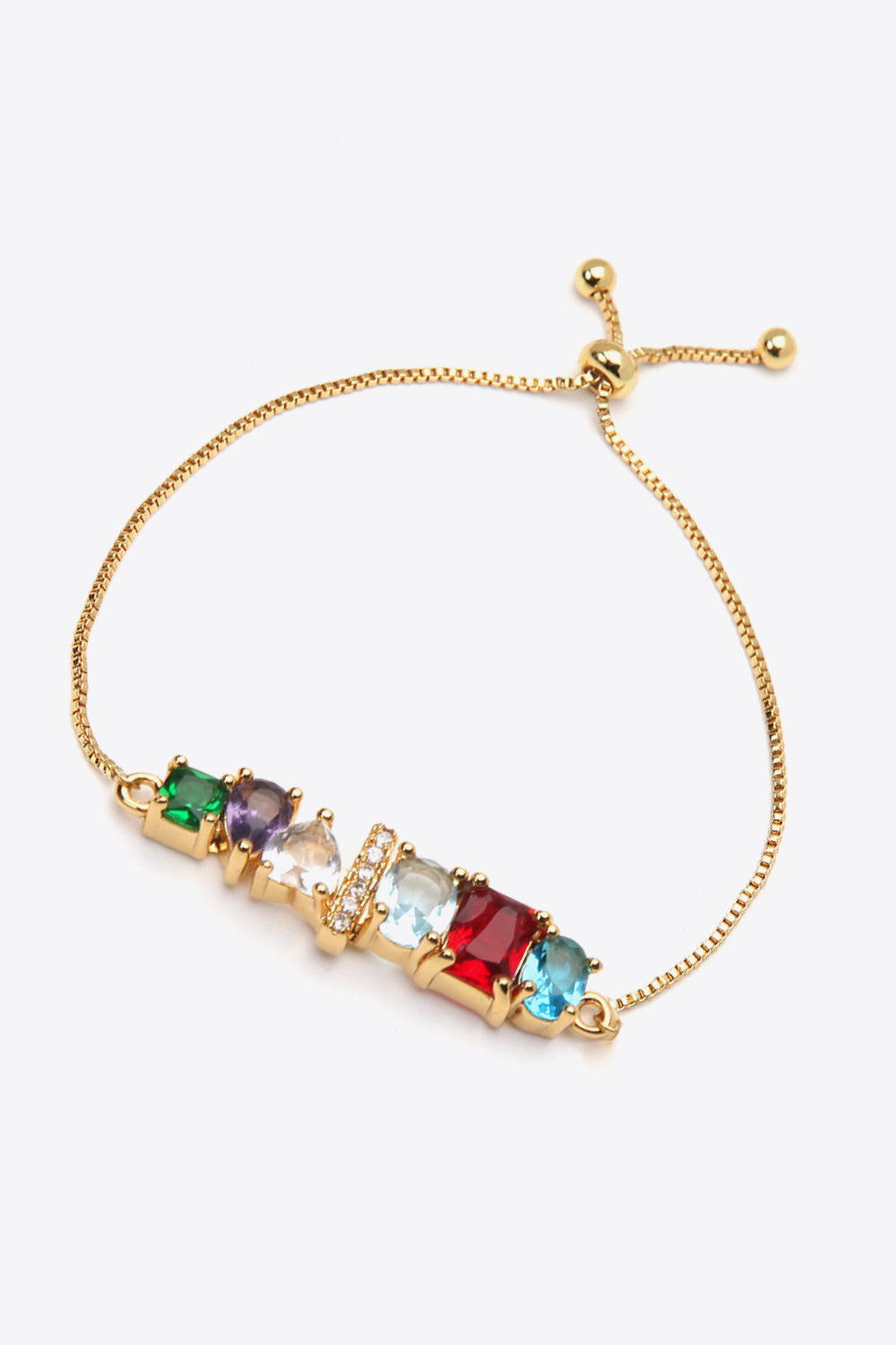 A to J Zircon Bracelet - Women’s Jewelry - Bracelets - 26 - 2024
