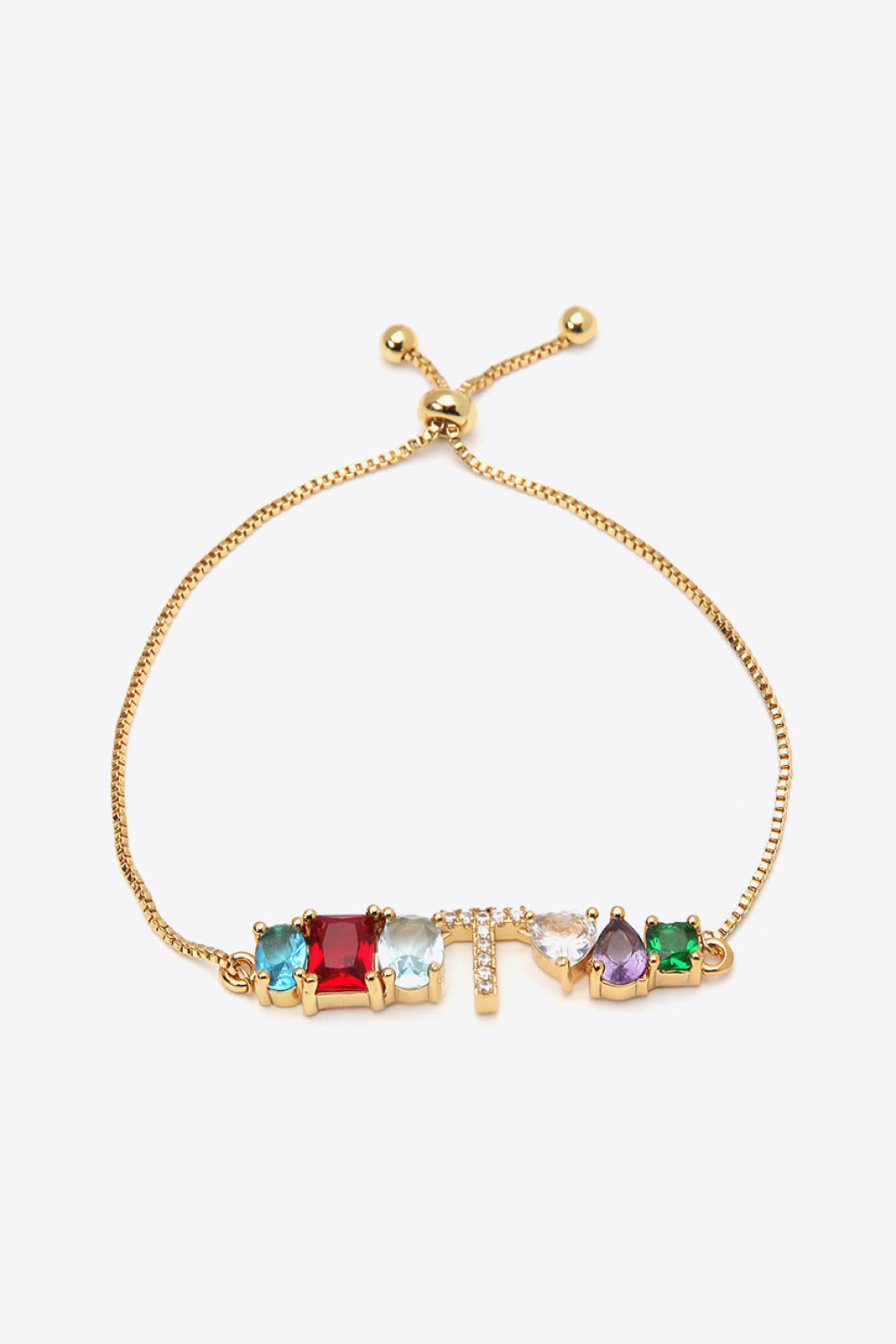 K to T Zircon Bracelet - T / One Size - Women’s Jewelry - Bracelets - 28 - 2024