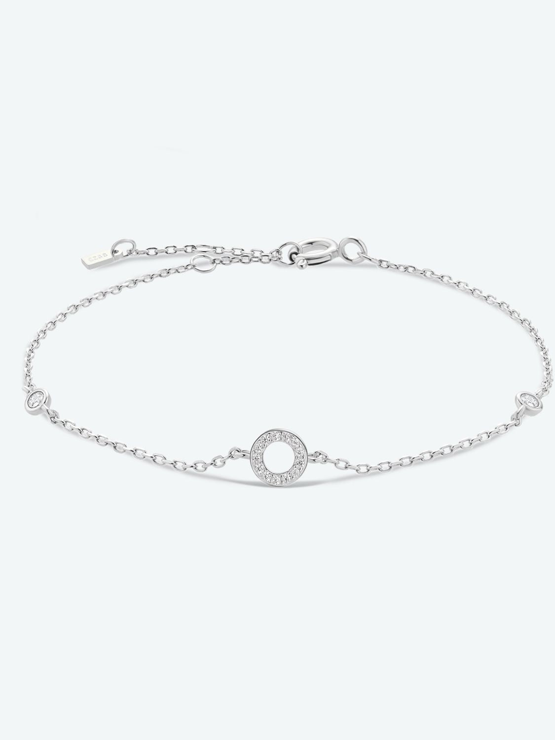L To P Zircon 925 Sterling Silver Bracelet - O-Silver / One Size - Women’s Jewelry - Bracelets - 22 - 2024
