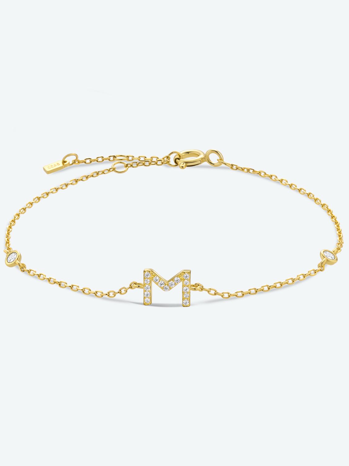 L To P Zircon 925 Sterling Silver Bracelet - M-Gold / One Size - Women’s Jewelry - Bracelets - 7 - 2024
