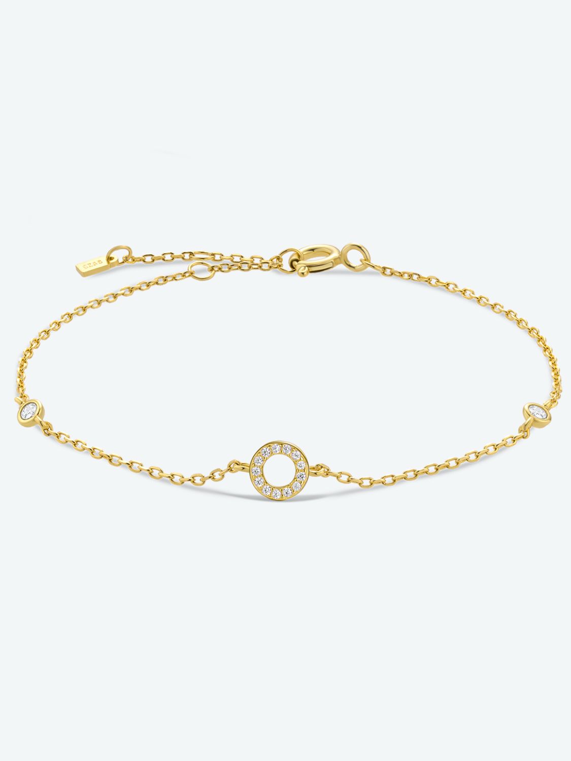 L To P Zircon 925 Sterling Silver Bracelet - O-Gold / One Size - Women’s Jewelry - Bracelets - 19 - 2024