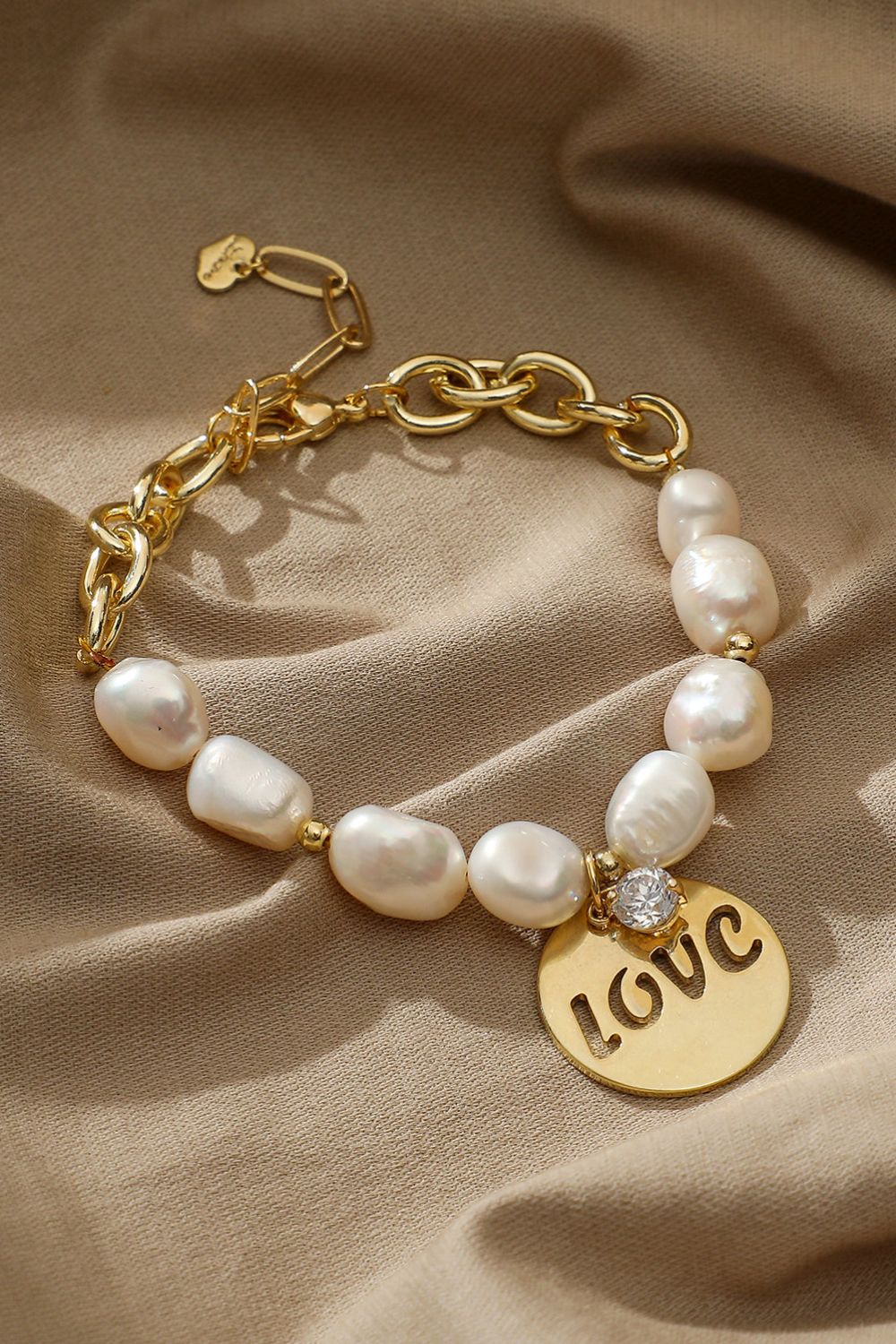 LOVE Freshwater Pearl Bracelet - Gold / One Size - Women’s Jewelry - Bracelets - 3 - 2024