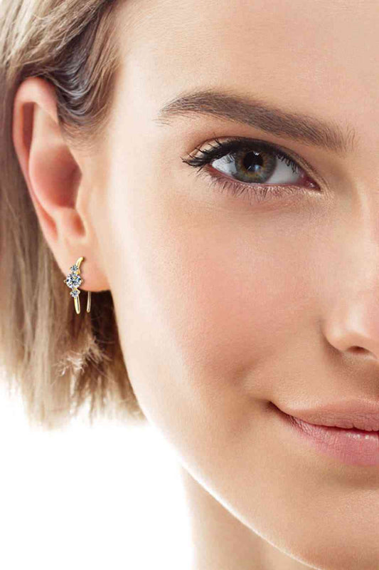 Moissanite 925 Sterling Silver Earrings - Women’s Jewelry - Earrings - 2 - 2024