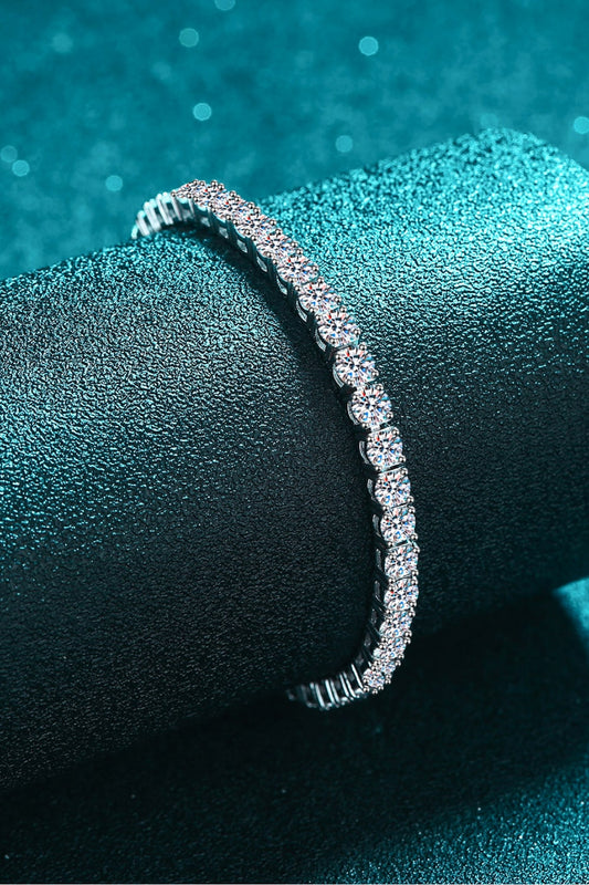 Moissanite Bracelet - Silver / One Size - Women’s Jewelry - Bracelets - 1 - 2024