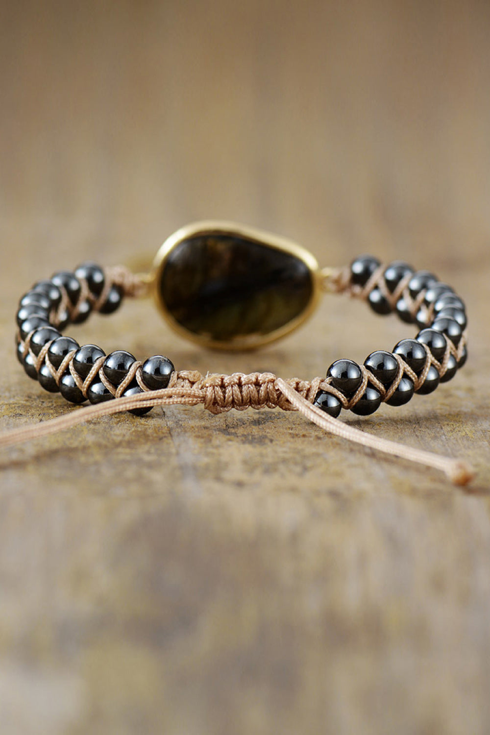 Natural Stone Beaded Bracelet - Black / One Size - Women’s Jewelry - Bracelets - 3 - 2024