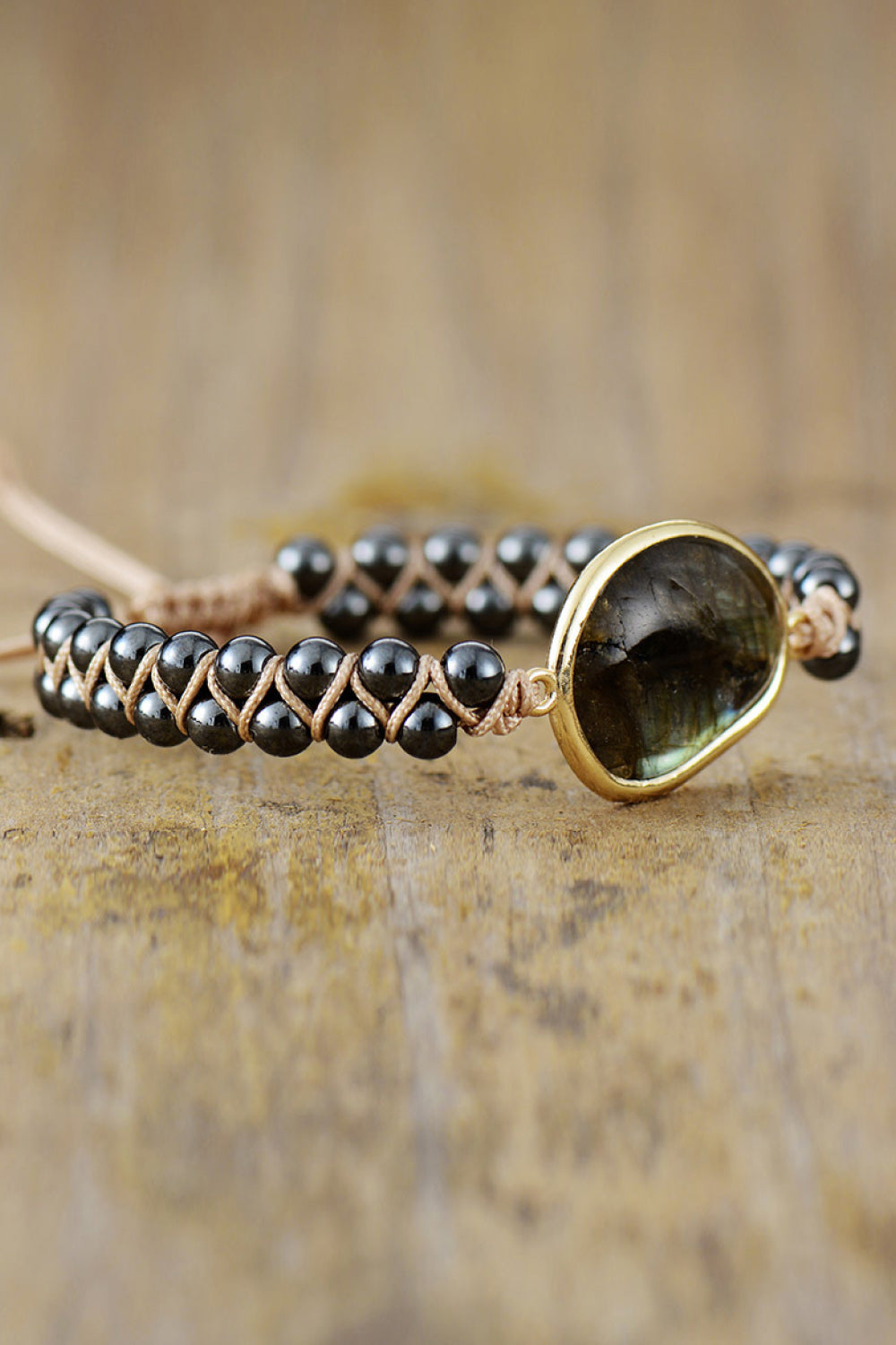 Natural Stone Beaded Bracelet - Black / One Size - Women’s Jewelry - Bracelets - 2 - 2024