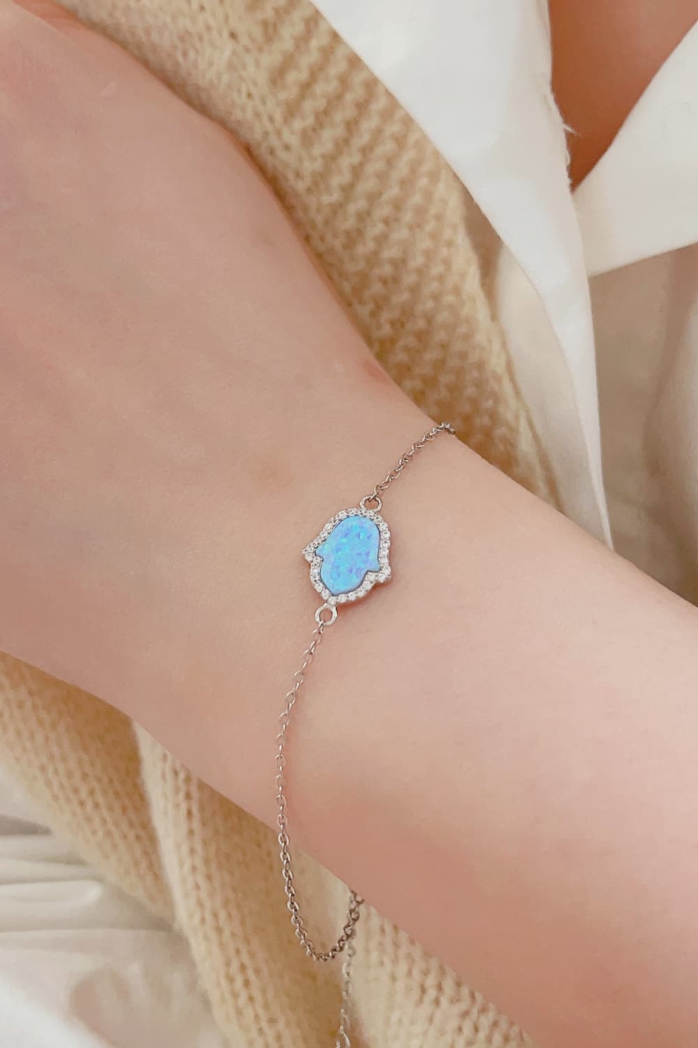 Opal 925 Sterling Silver Bracelet - Blue / One Size - Women’s Jewelry - Bracelets - 5 - 2024